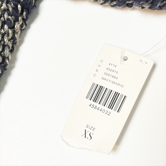 Anthropologie NWT Akemi + Kin Alta Cardigan XS‎ navy blue chunky open longline - Picture 12 of 14